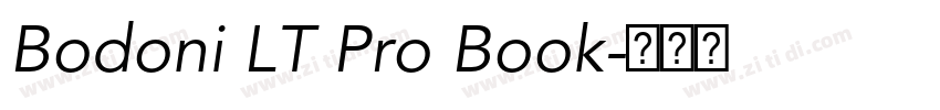 Bodoni LT Pro Book字体转换